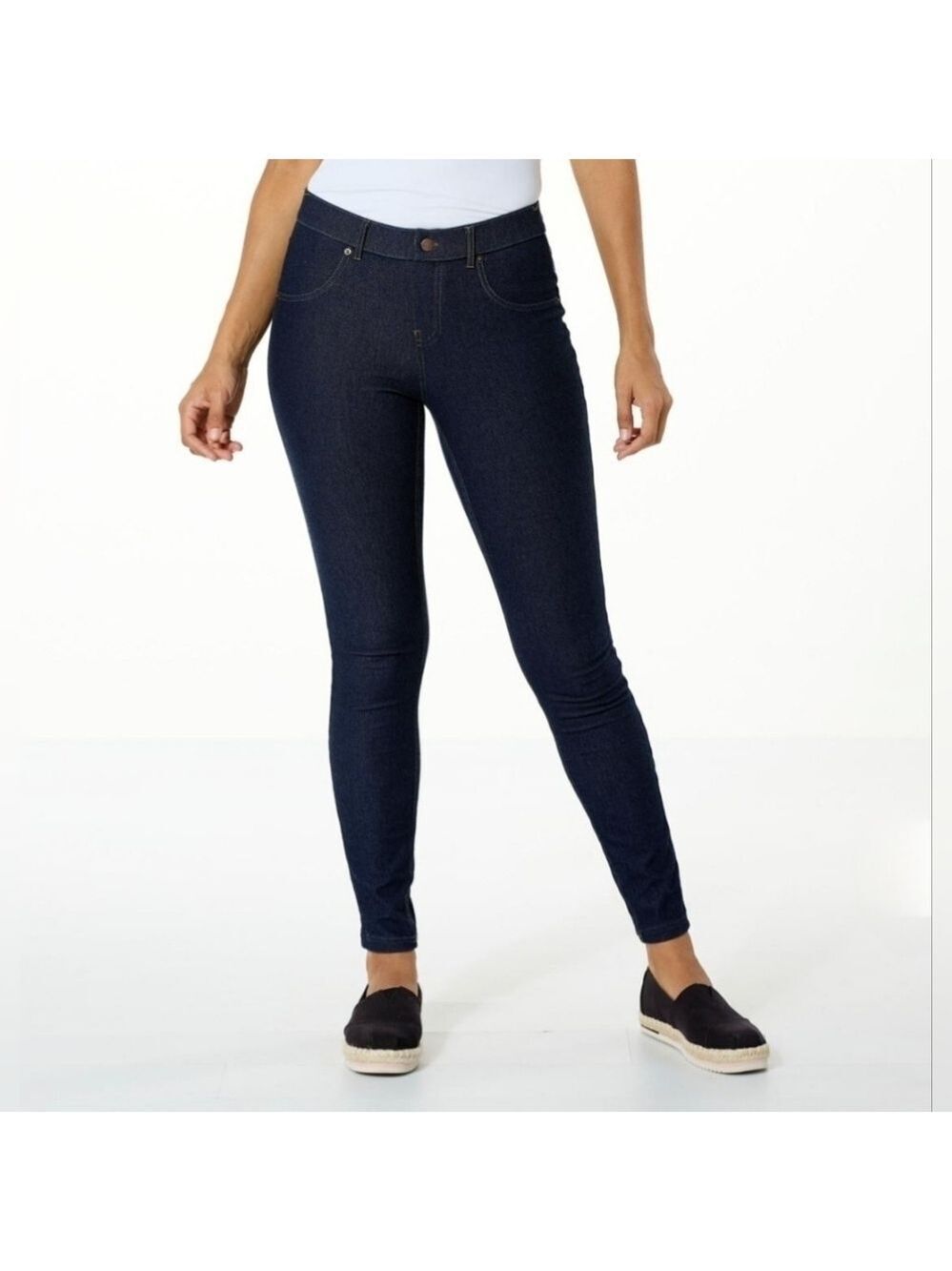 Hue Essential Blue Denim Legging Small - New With Tags